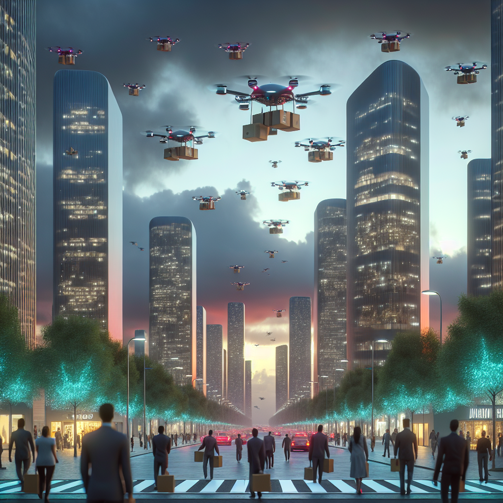 Drones de entrega: o futuro da logística urbana