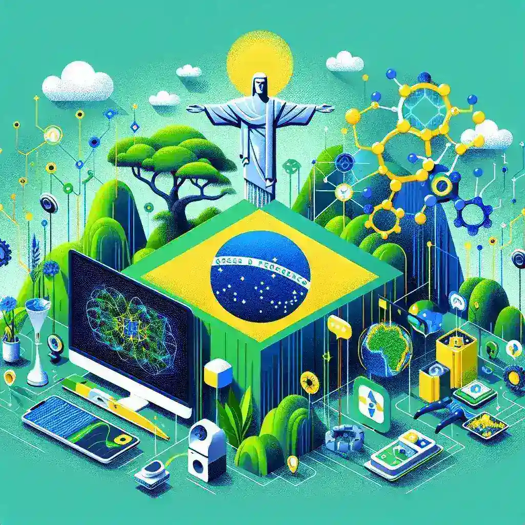 "Imagem ilustrativa do artigo 'DeepSeek: Como o Brasil Pode Desenvolver sua Própria IA Acessível | Análise Completa', mostrando gráficos sobre o desenvolvimento de inteligência artificial no Brasil e o potencial de acessibilidade tecnológica."