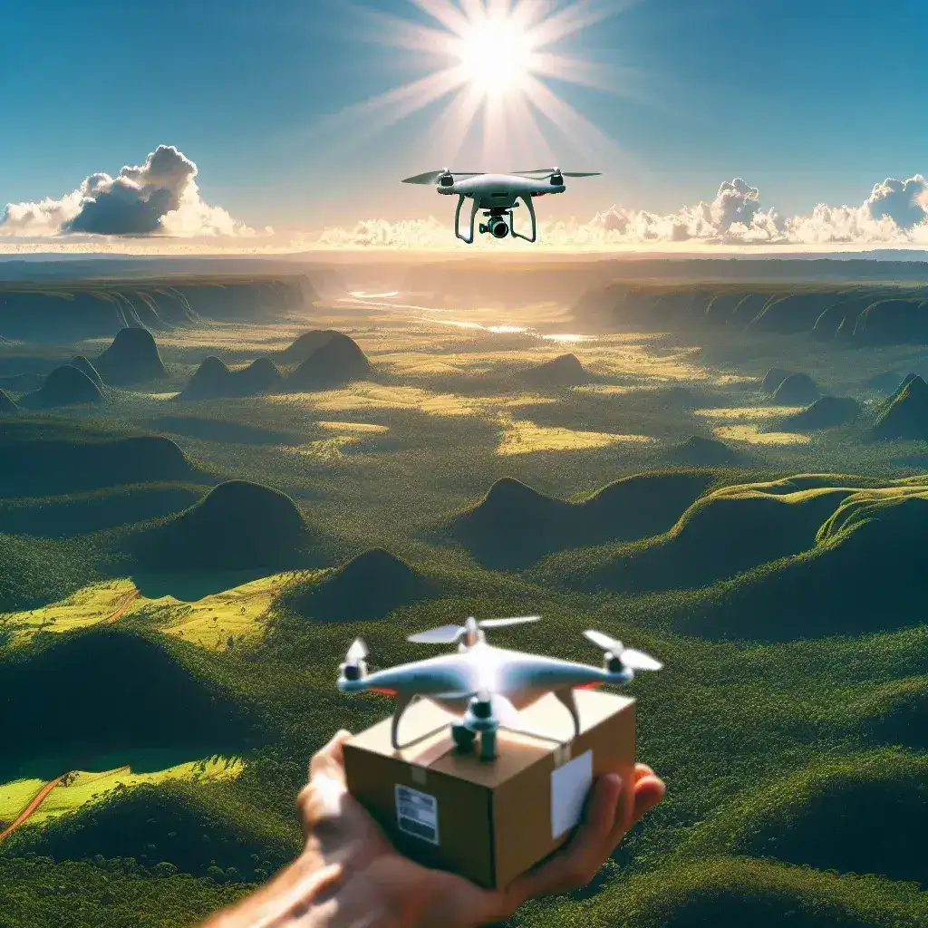 Drones estão sendo usados para entregas em áreas remotas no Brasil